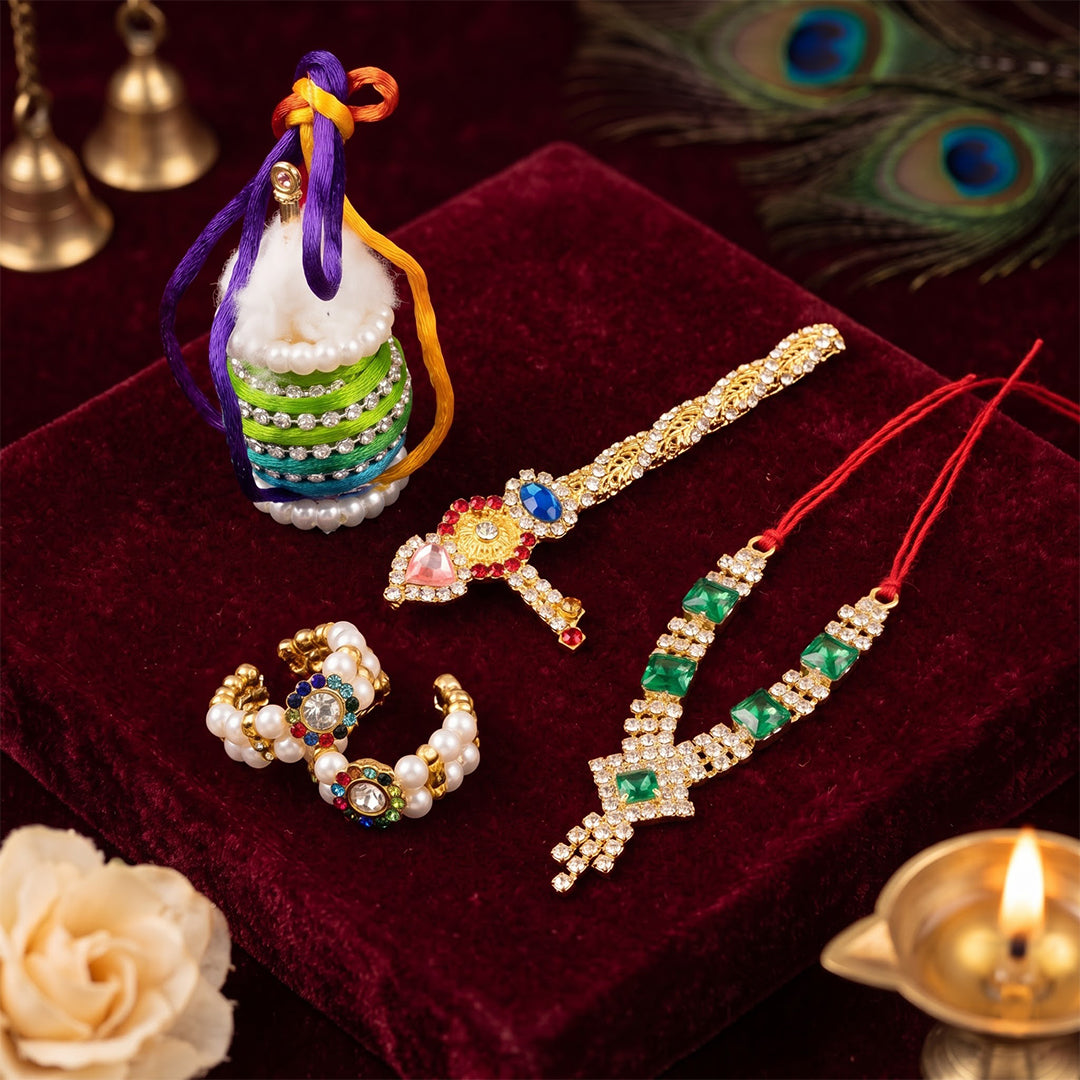 Mukut Moti Laddu Gopal Dress