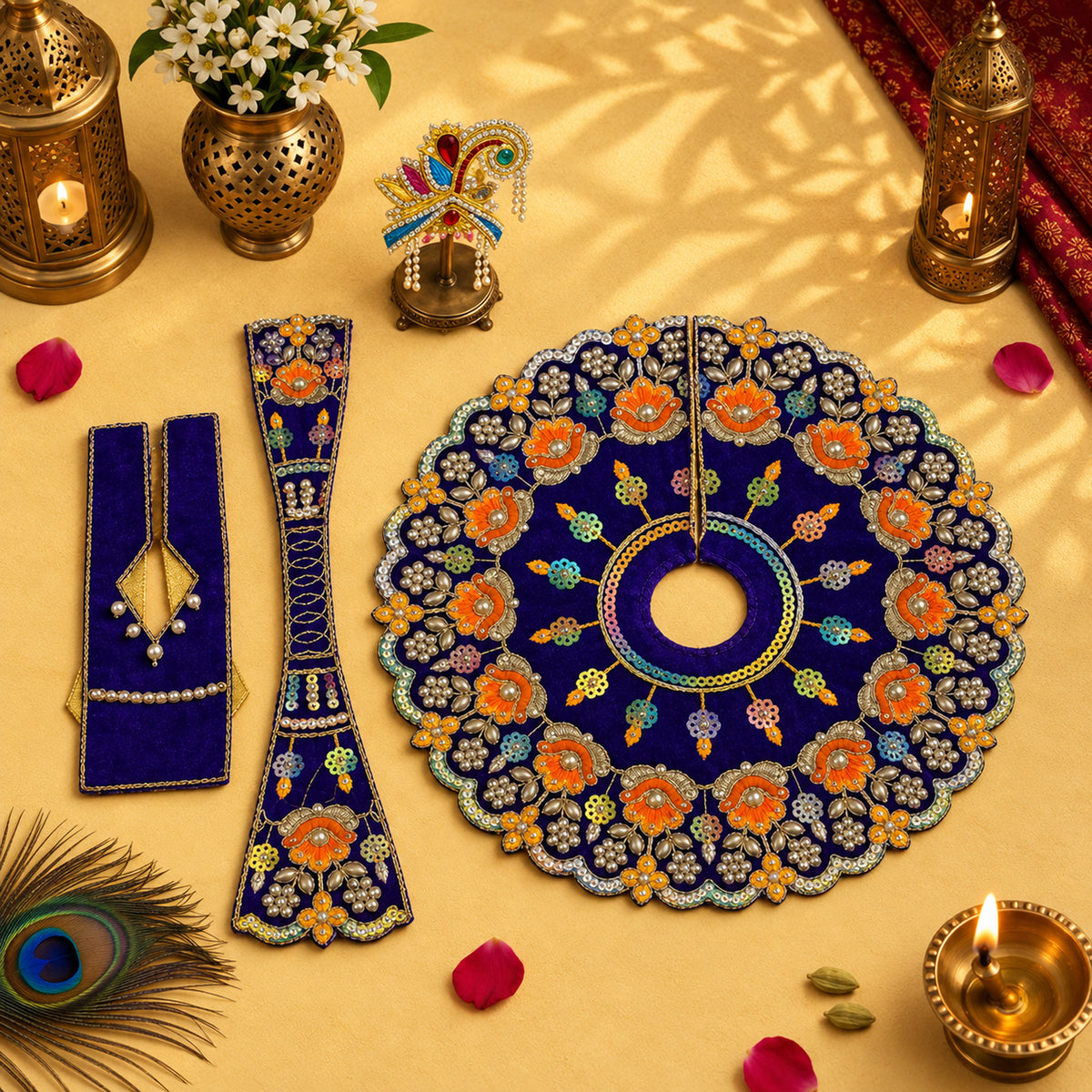 Mor Pankhi Shahi Poshak Set of 5