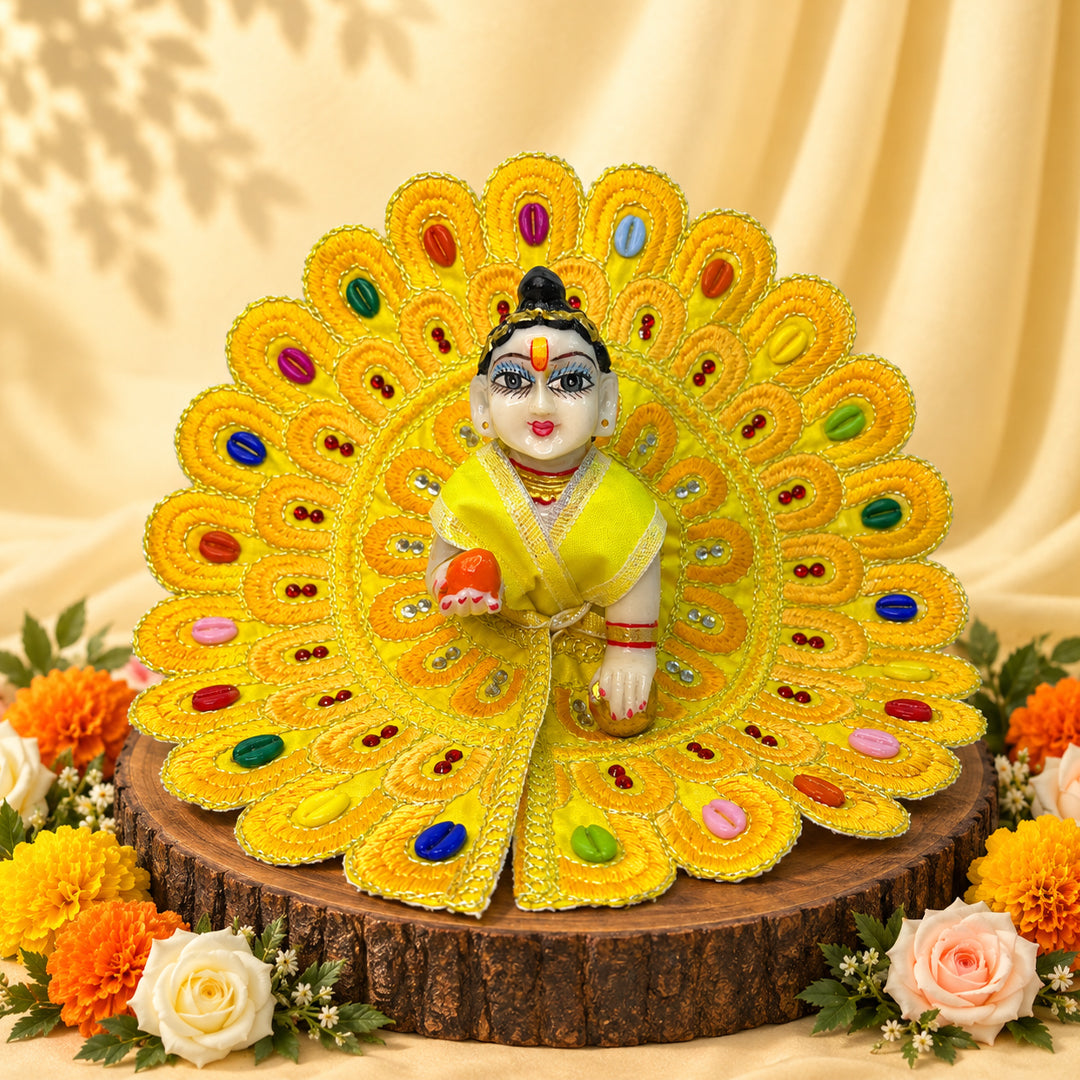 Kunj Bihari Nitya Seva Laddu Gopal Dresses (Set of 3)
