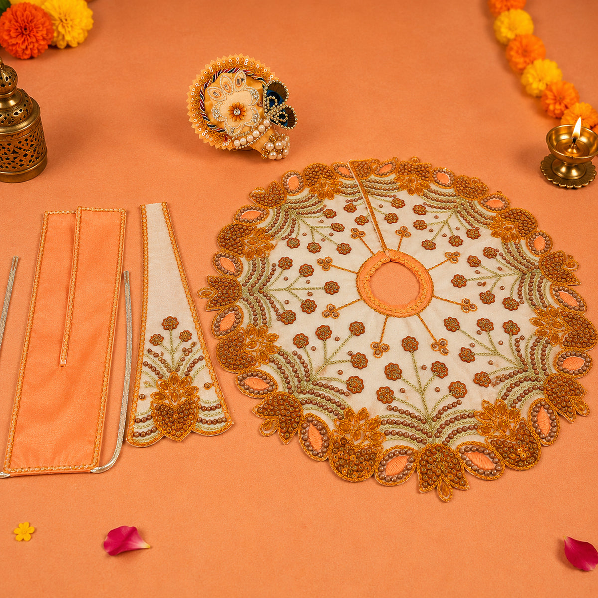 Devki Nandan Navratri Poshak with Pagdi