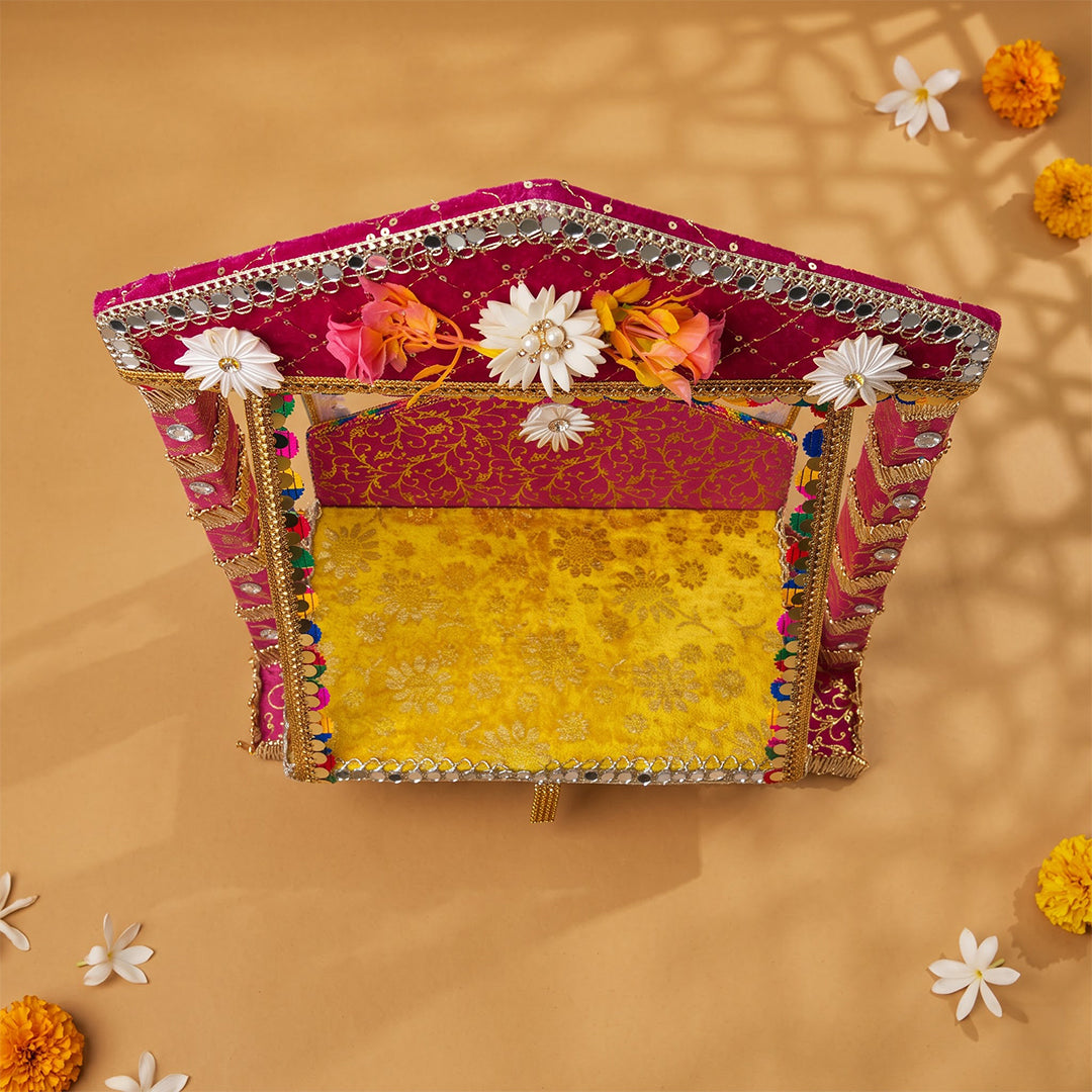 Gokul Dham Laddu Gopal Jhula | Rani Pink