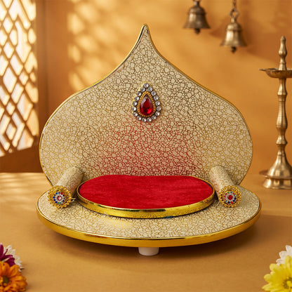 Sheesh Mahal Singhasan for Laddu Gopal | Ivory & Gold