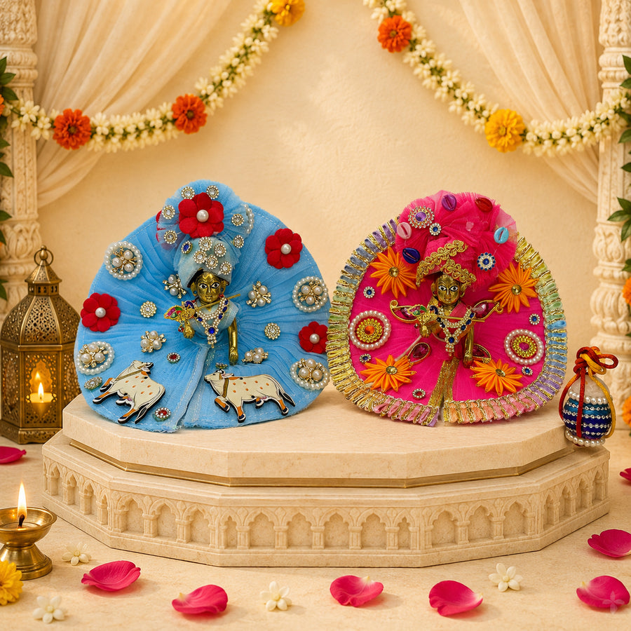 Gokul Utsav Laddu Gopal Janmashtami Special Seva Set (Pack of 9)