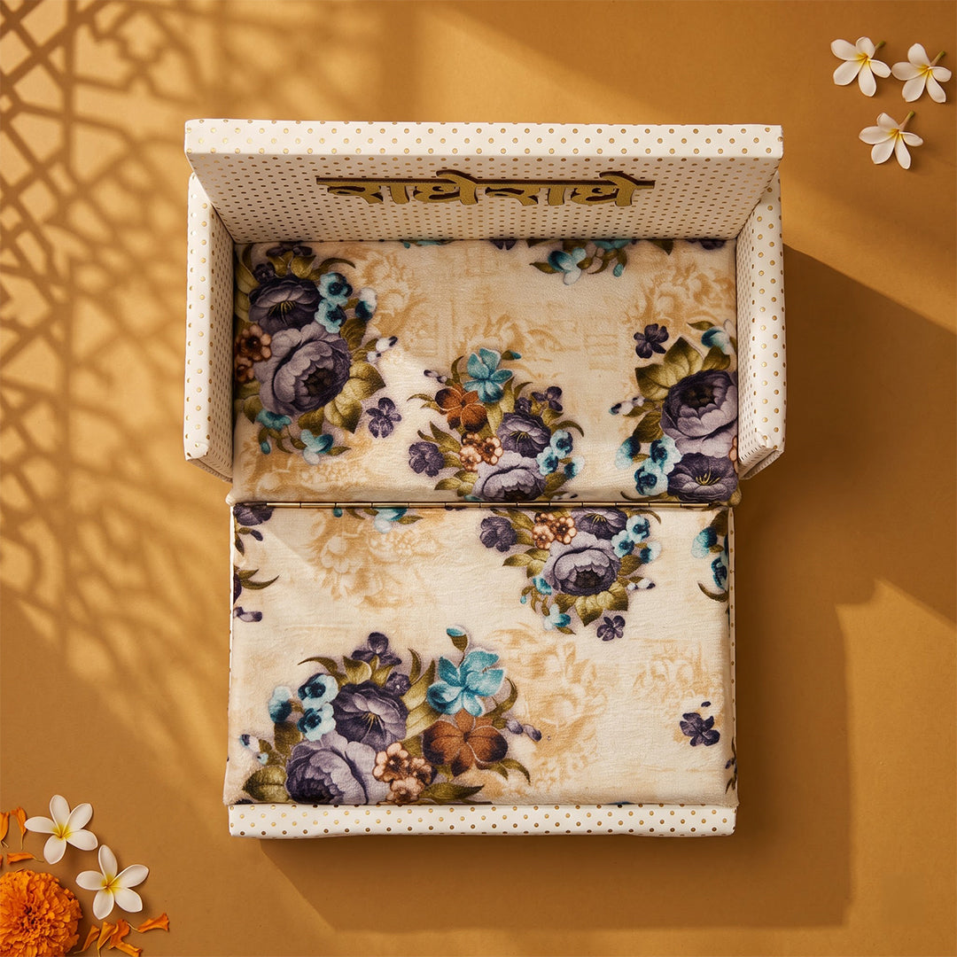 Raj Darbar Singhasan for Laddu Gopal | Ivory & Floral