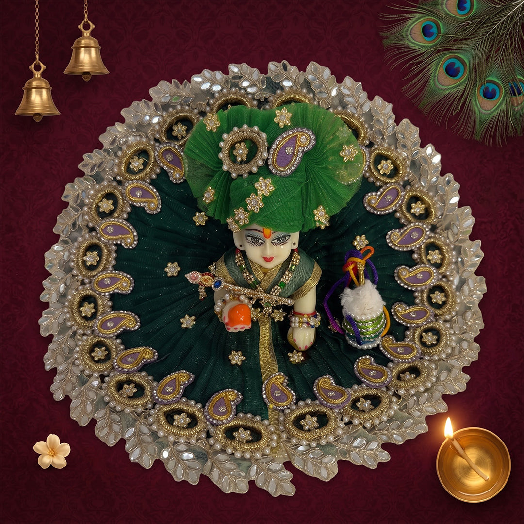 Shahi Zari Laddu Gopal Dress