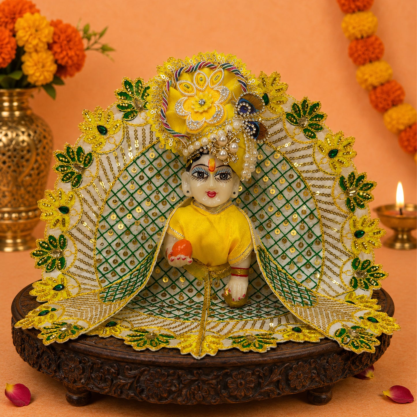 Kanha Kripa Navratri Poshak with Pagdi