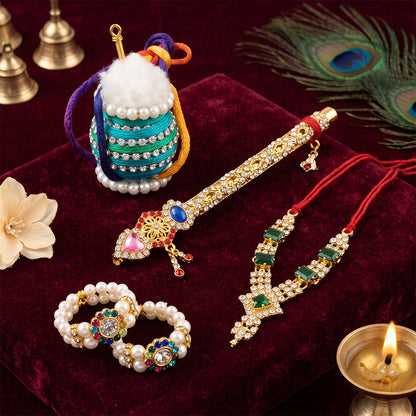 Shahi Zari Laddu Gopal Dress
