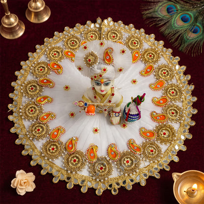 Peacock Pearl Laddu Gopal Dress