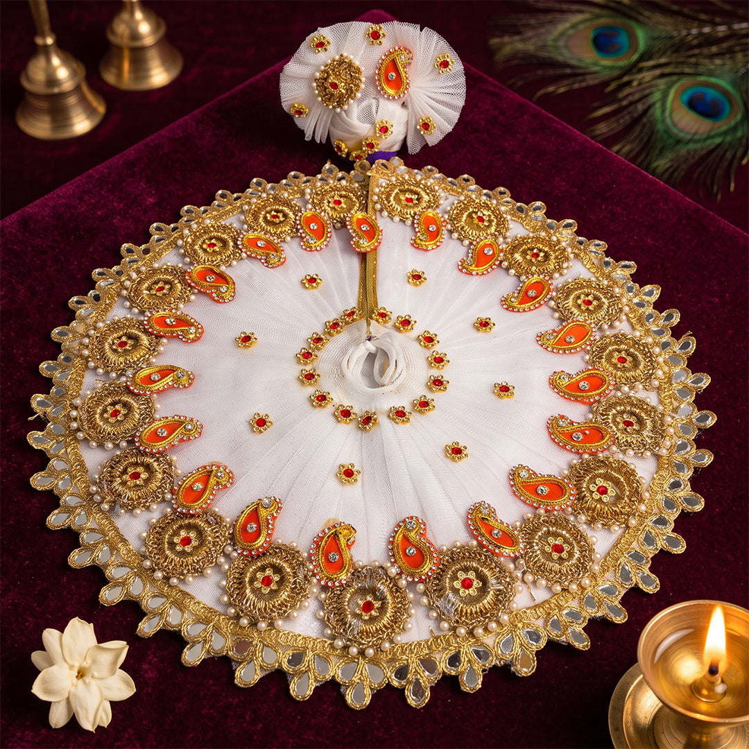 Peacock Pearl Laddu Gopal Dress