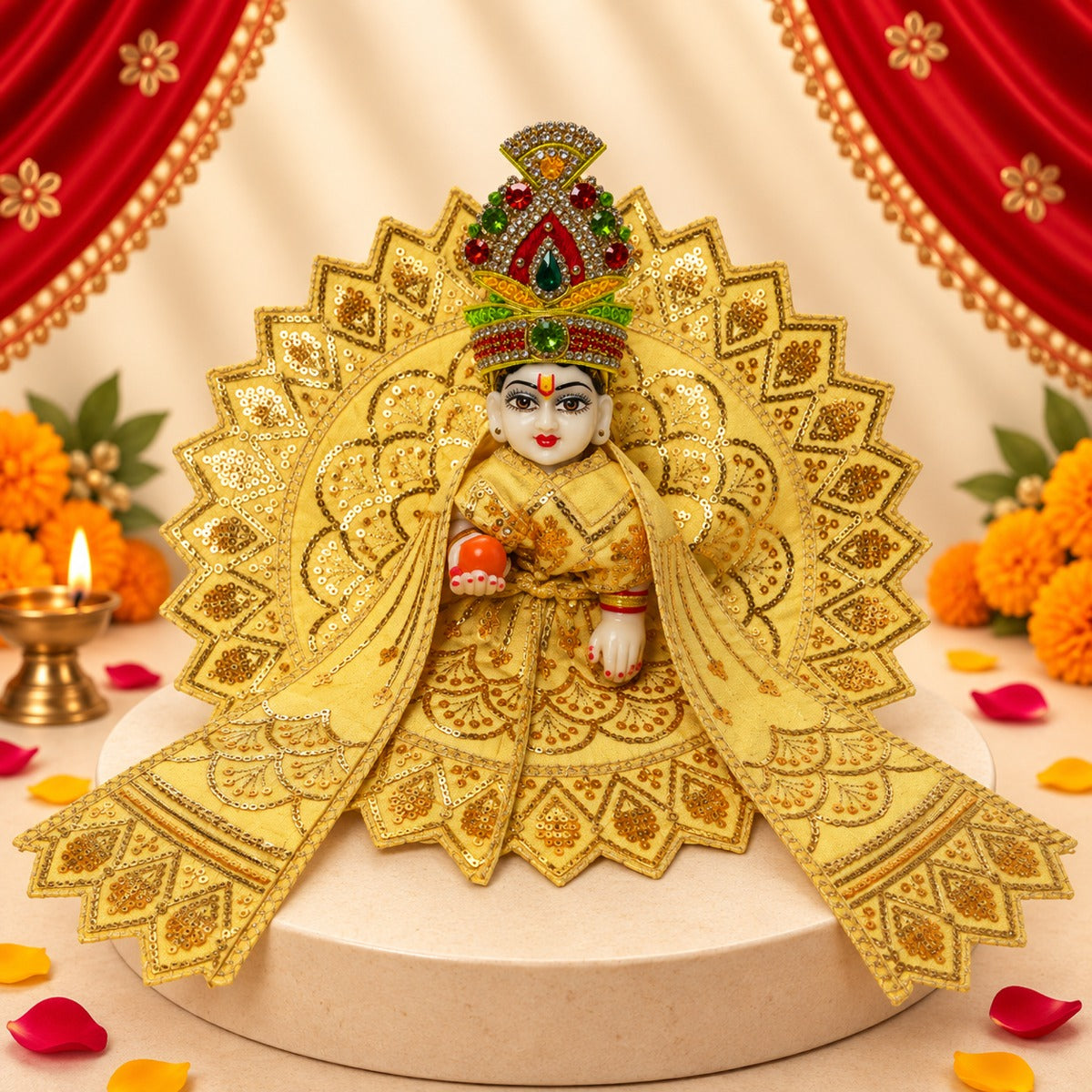 Navratri Rangotsav Laddu Gopal Dresses (Set of 13 + 5 Surprise Gifts)