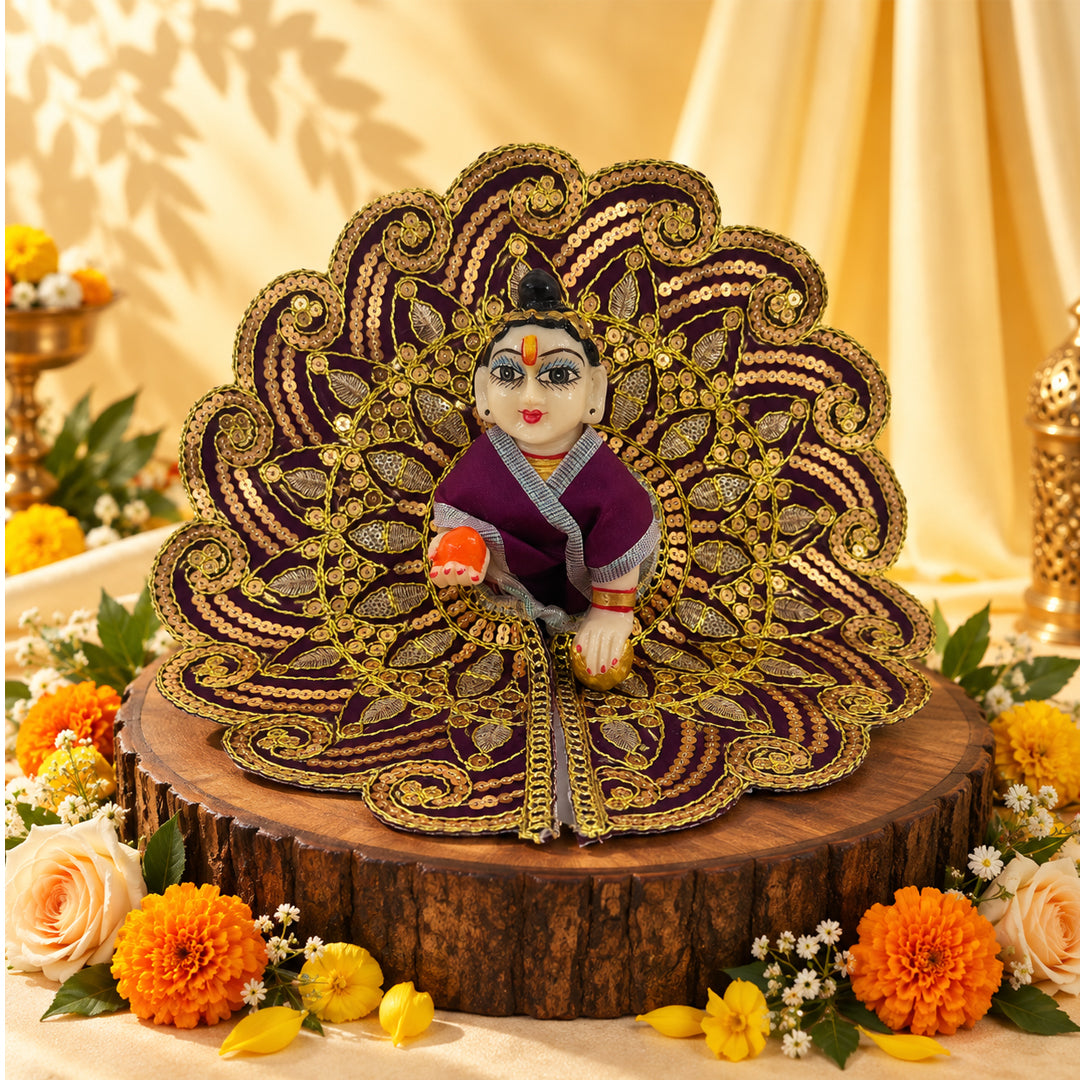 Braj Rang Nitya Seva Laddu Gopal Dresses (Set of 5)