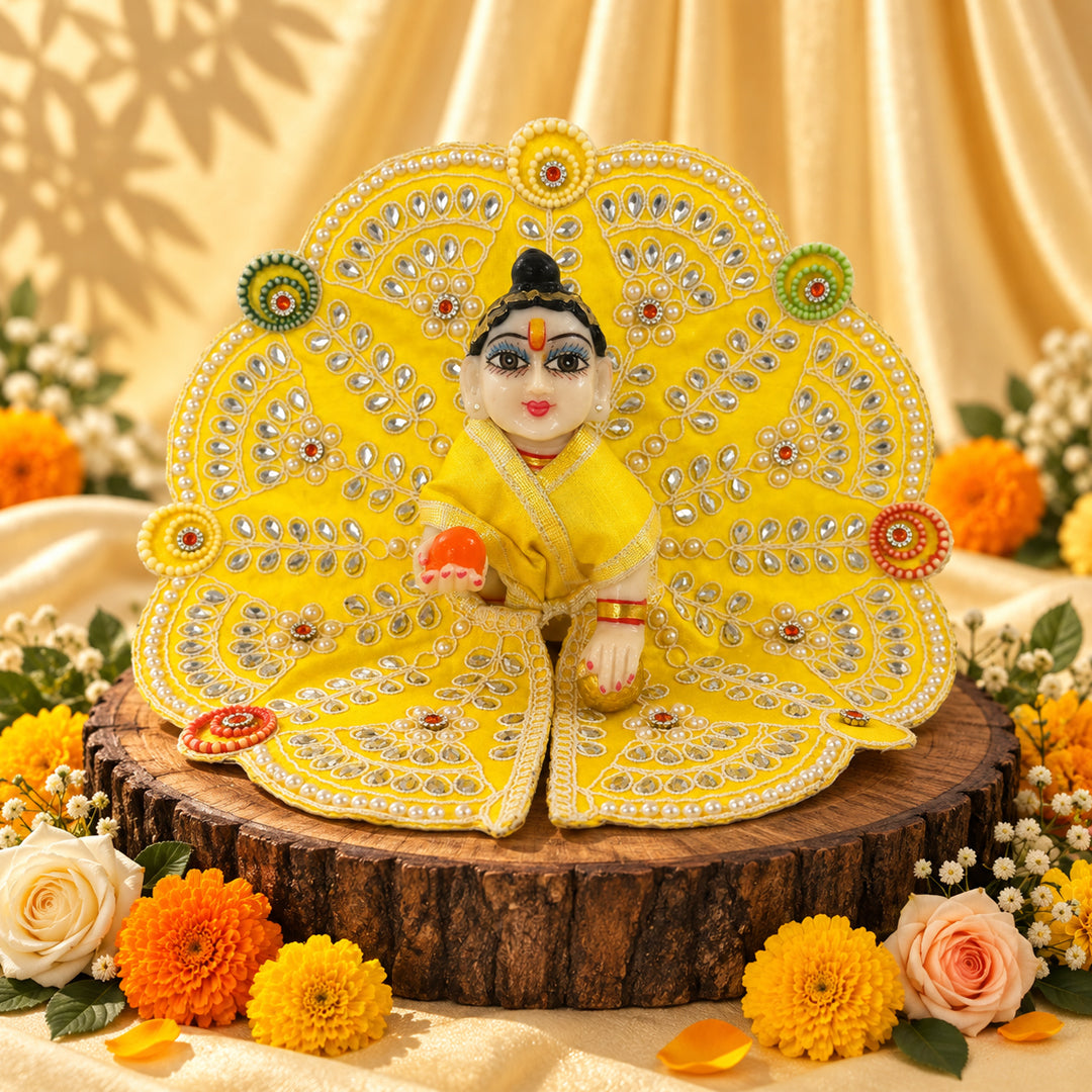 Braj Rang Nitya Seva Laddu Gopal Dresses (Set of 5)