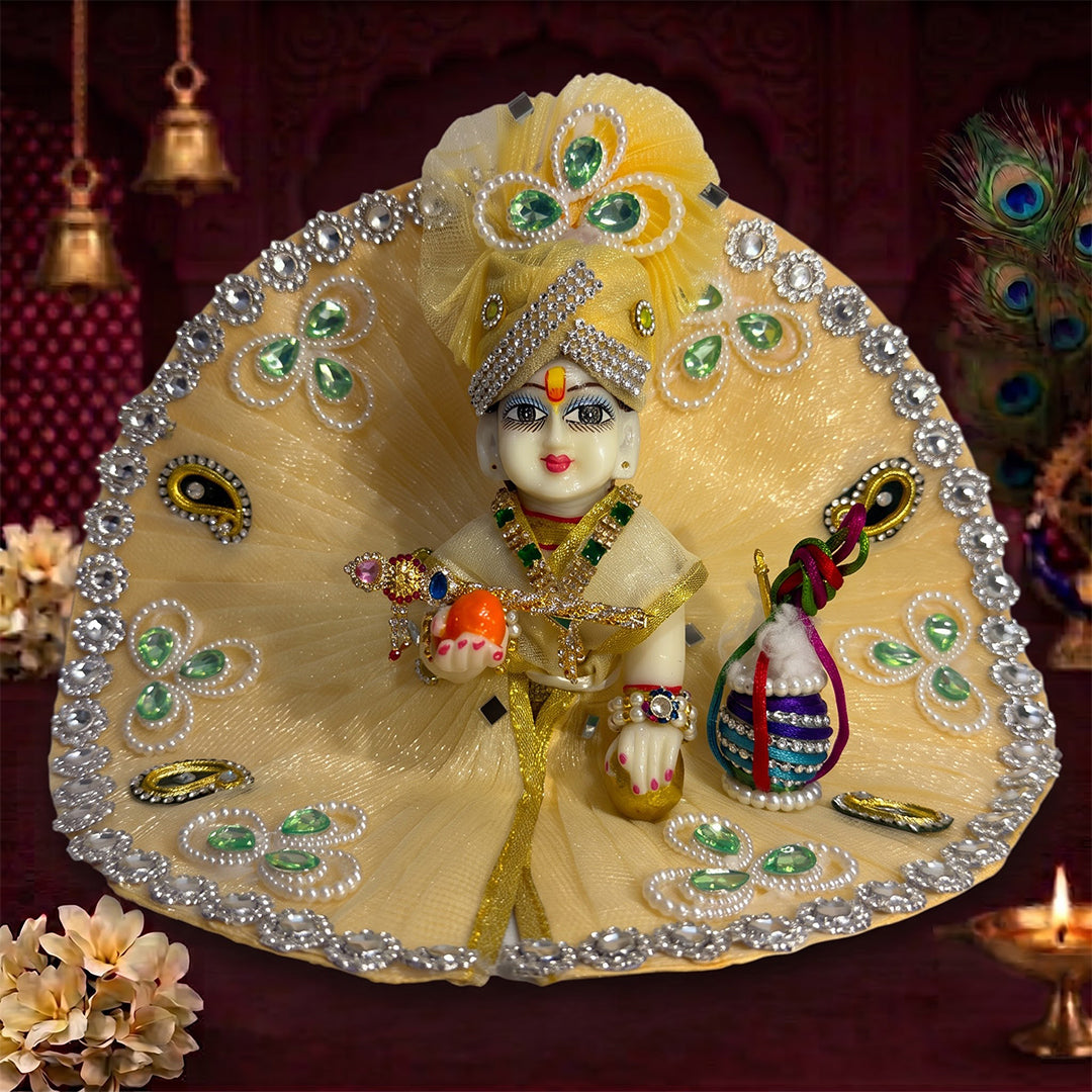 Kanha Rangoli Designer Laddu Gopal Dress