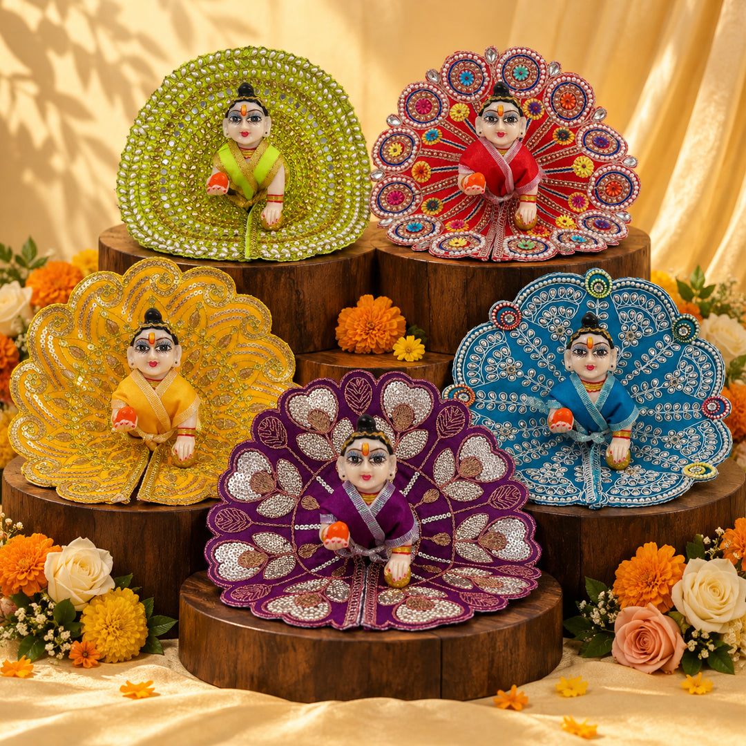 Kanha Shringar Nitya Seva Laddu Gopal Dresses (Set of 5)