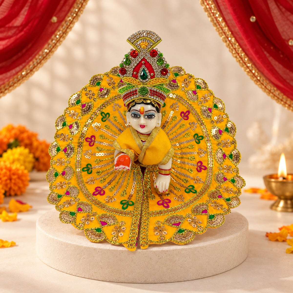 Navratri Rangotsav Laddu Gopal Dresses (Set of 13 + 5 Surprise Gifts)