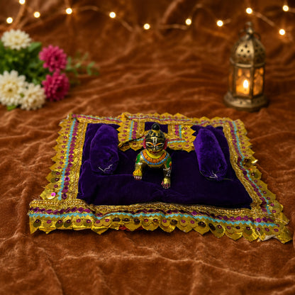 Ratri Bistar & Pillow Set | Deep Purple, Set of 4