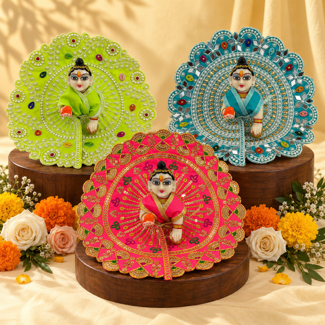 Mathura Nitya Seva Laddu Gopal Dresses (Set of 3)