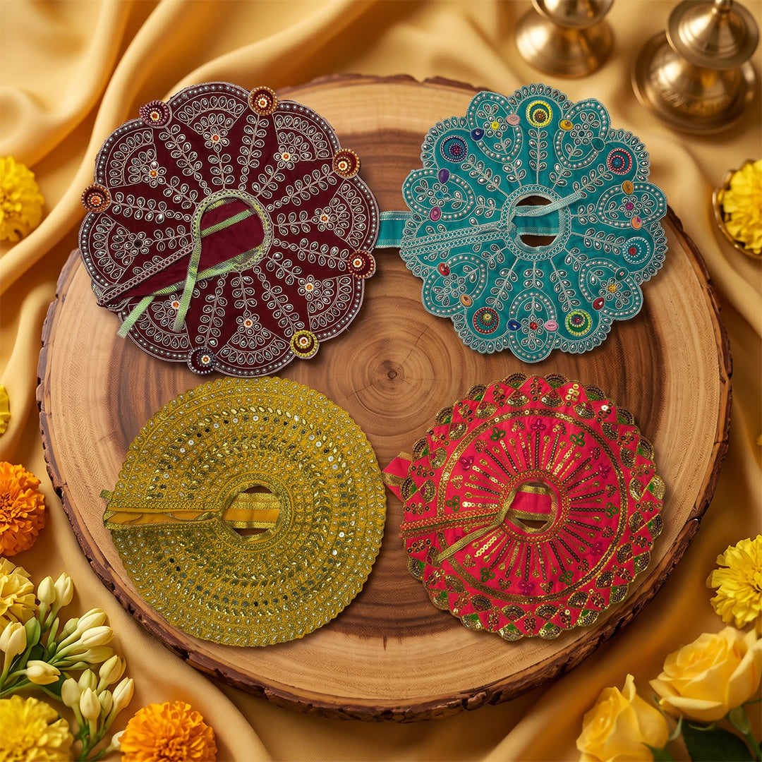 Vrindavan Nitya Seva Laddu Gopal Dresses (Set of 4)