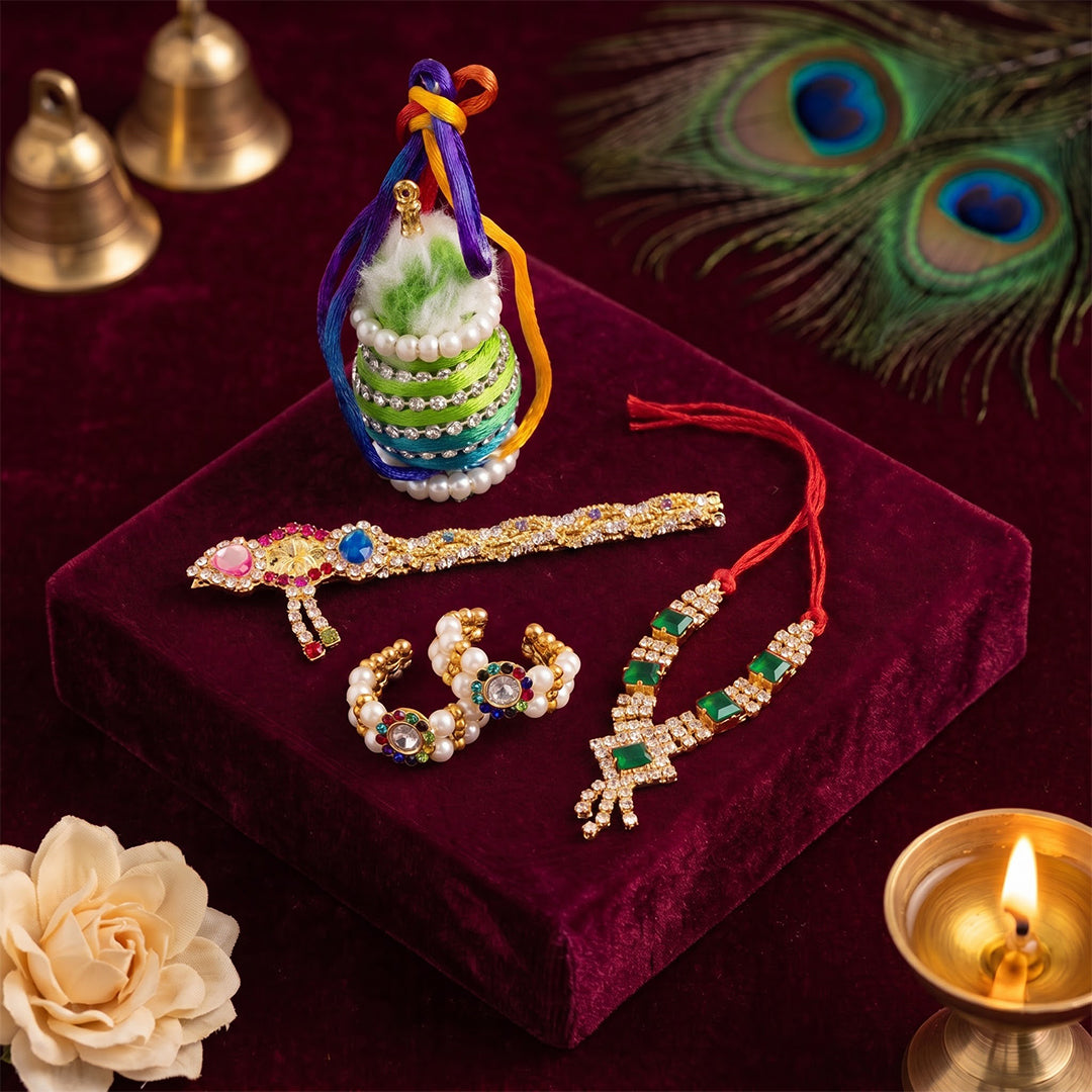 Kanha Rangoli Designer Laddu Gopal Dress