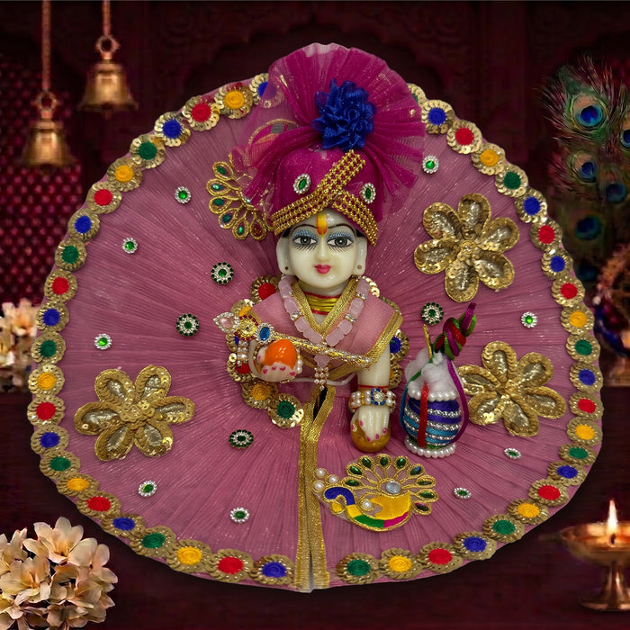 Shyam Rajwadi Designer Laddu Gopal Dress