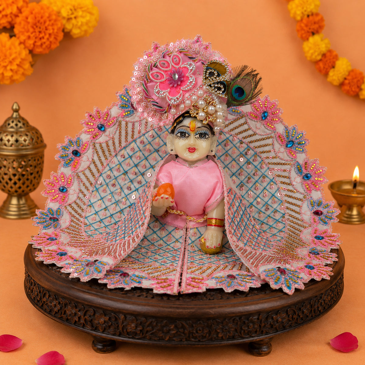 Shyama Sundar Navratri Poshak with Pagdi