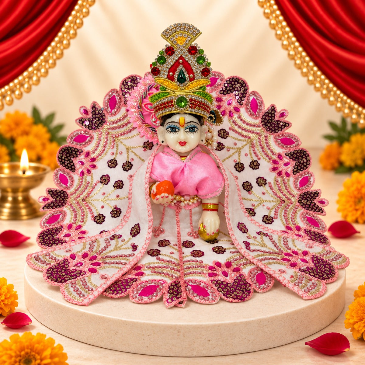 Navratri Rangotsav Laddu Gopal Dresses (Set of 13 + 5 Surprise Gifts)