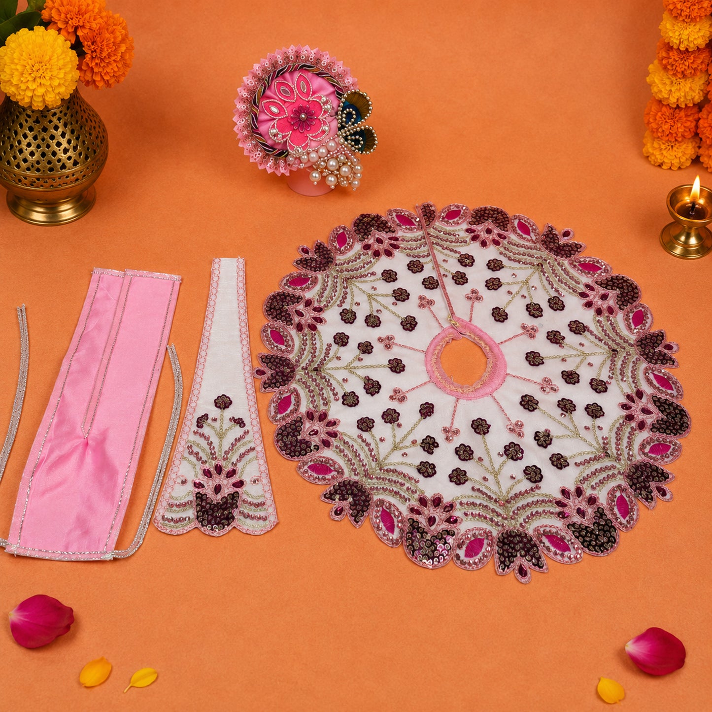 Brijraj Navratri Poshak with Pagdi