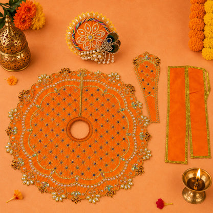 Kumkum Navratri Poshak with Pagdi