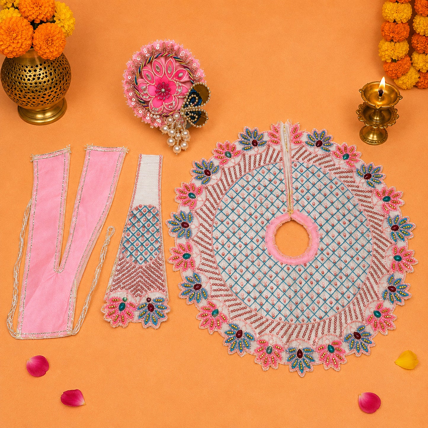 Shyama Sundar Navratri Poshak with Pagdi