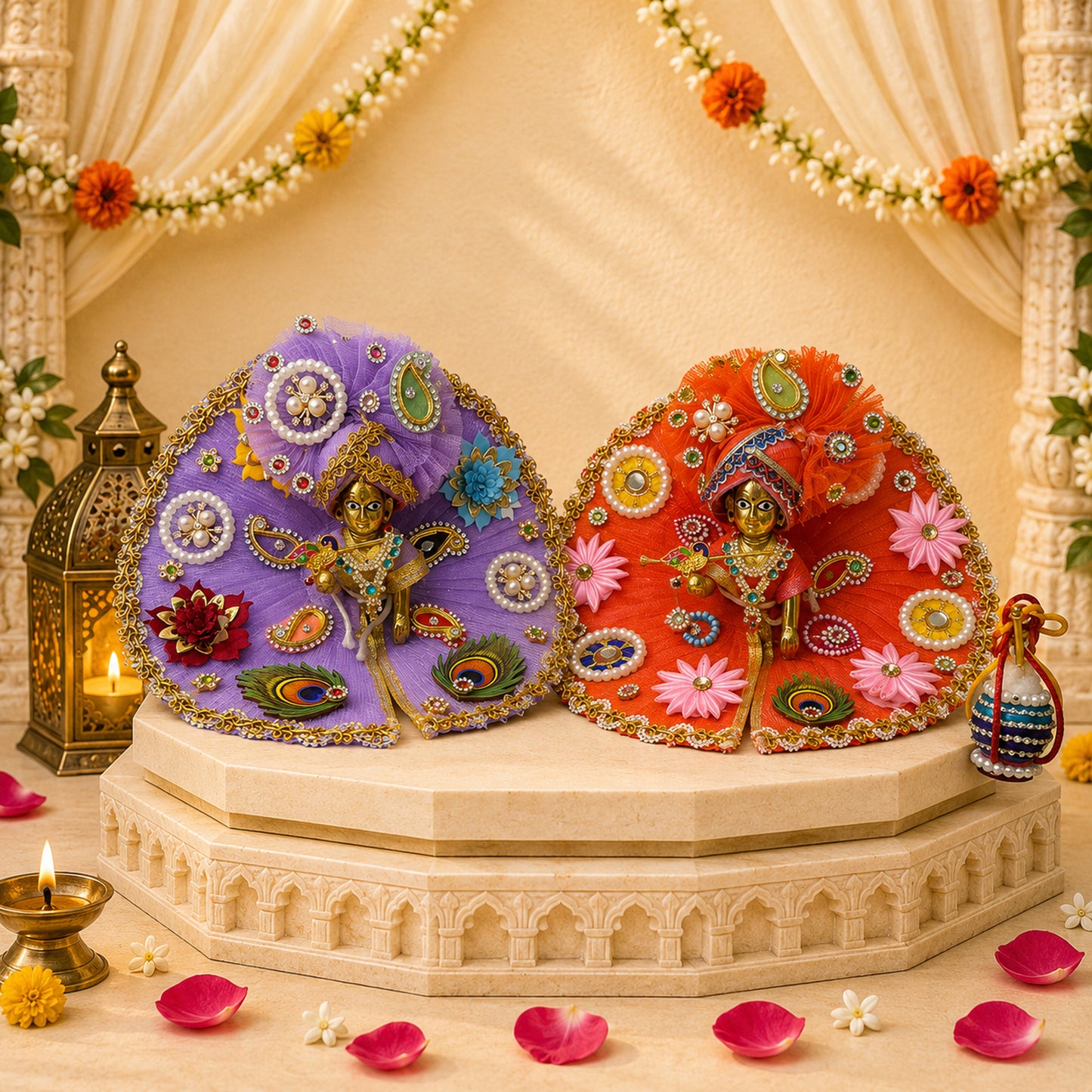 Braj Utsav Laddu Gopal Janmashtami Celebration Hamper (Pack of 9)