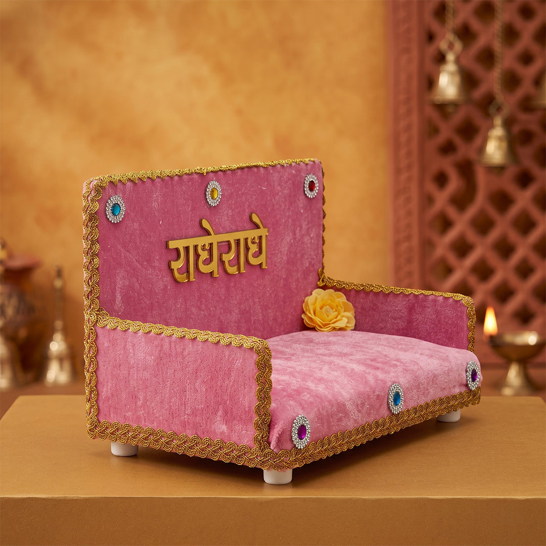 Kanha Singhasan for Laddu Gopal | Rose Velvet
