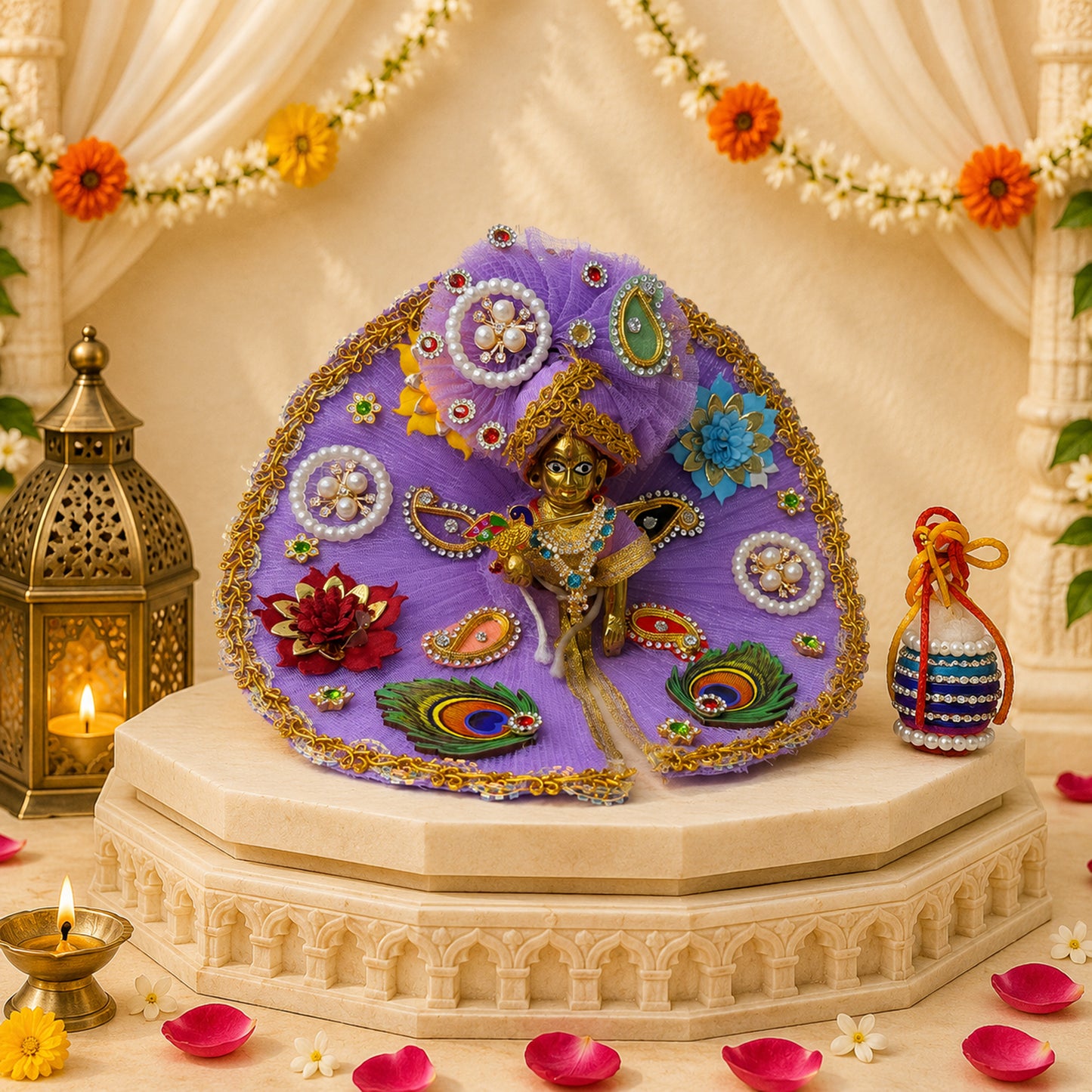 Braj Utsav Laddu Gopal Janmashtami Celebration Hamper (Pack of 9)