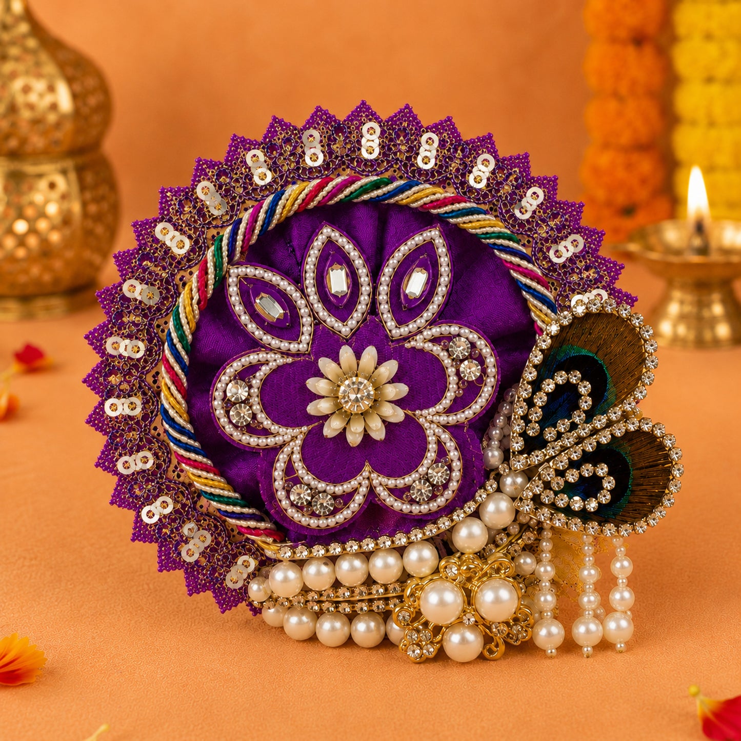 Devi Darshan Navratri Poshak with Pagdi