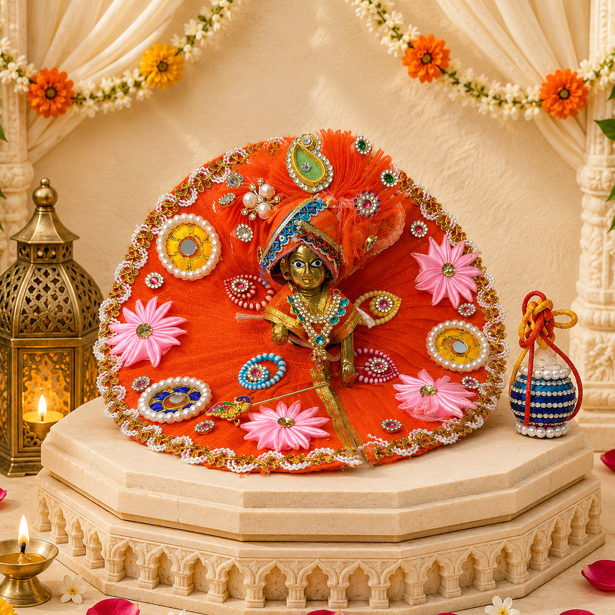 Braj Utsav Laddu Gopal Janmashtami Celebration Hamper (Pack of 9)