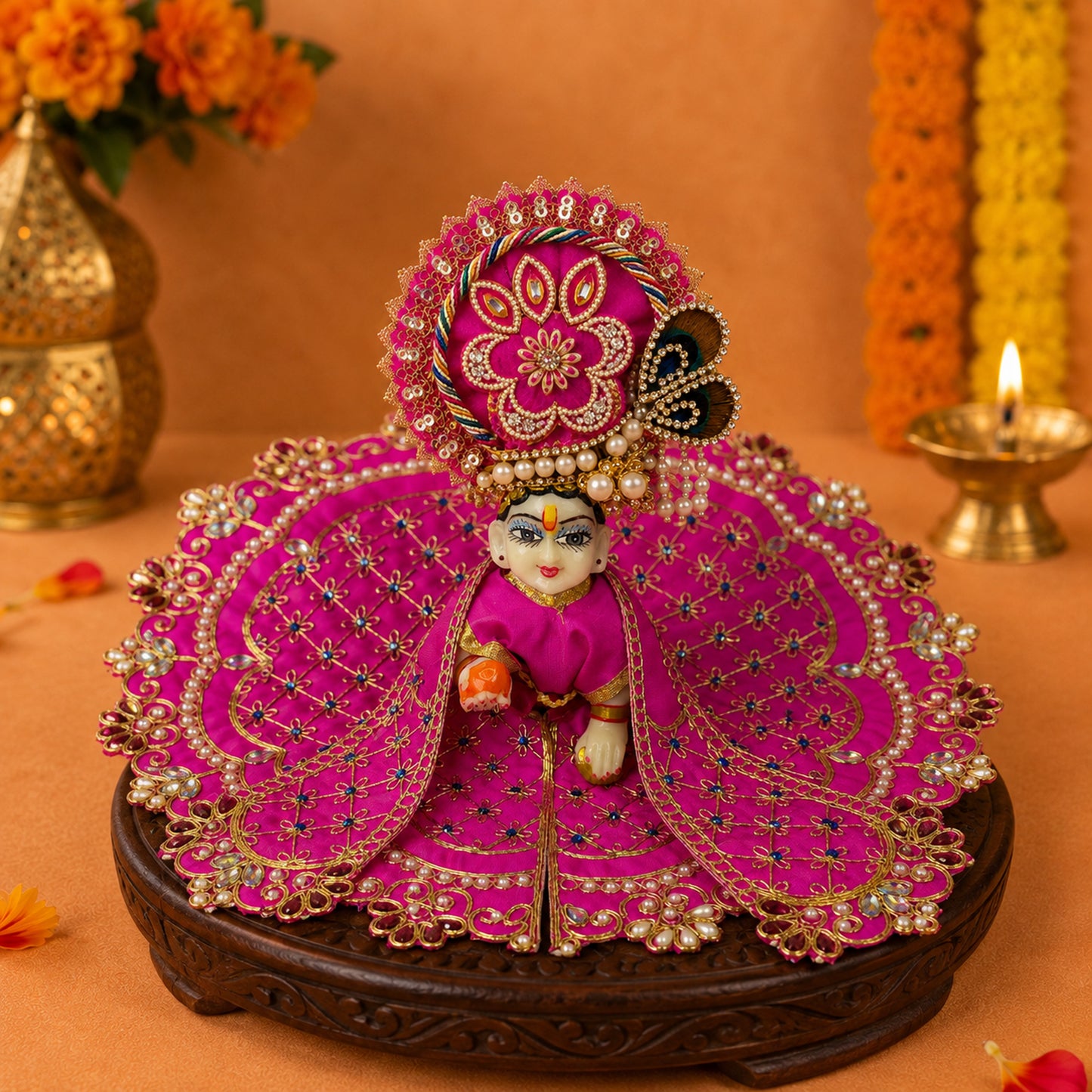 Shakti Shringar Navratri Poshak with Pagdi