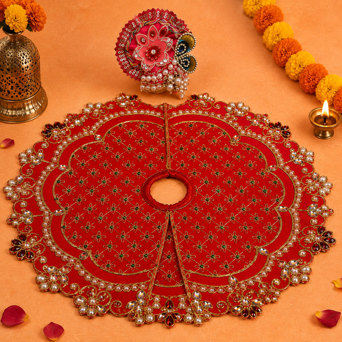 Vrindavan Vihar Navratri Poshak with Pagdi