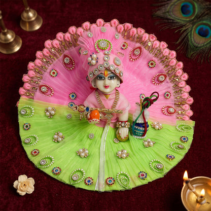 Gulabi Bahar Laddu Gopal Dress