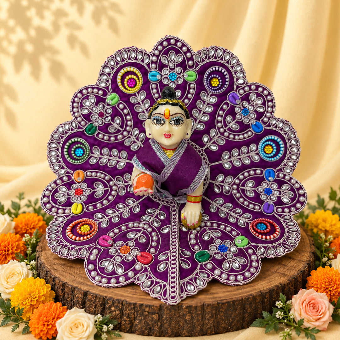 Kunj Bihari Nitya Seva Laddu Gopal Dresses (Set of 3)
