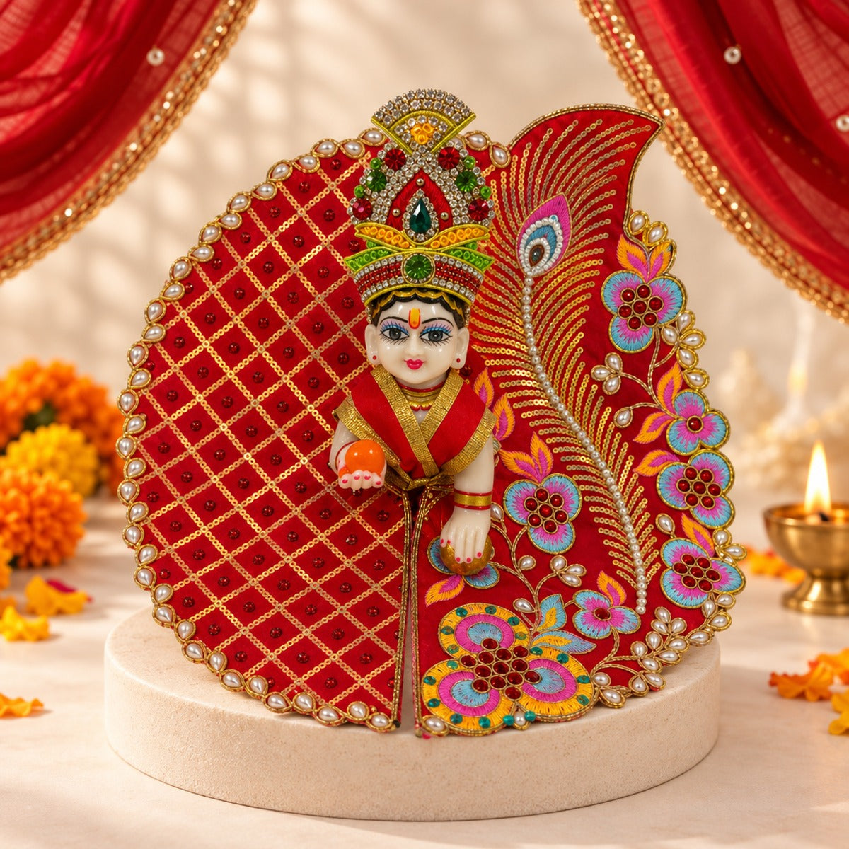 Kanha Shringar Navratri Utsav Laddu Gopal Dresses (Set of 13 + 5 Surprise Gifts)