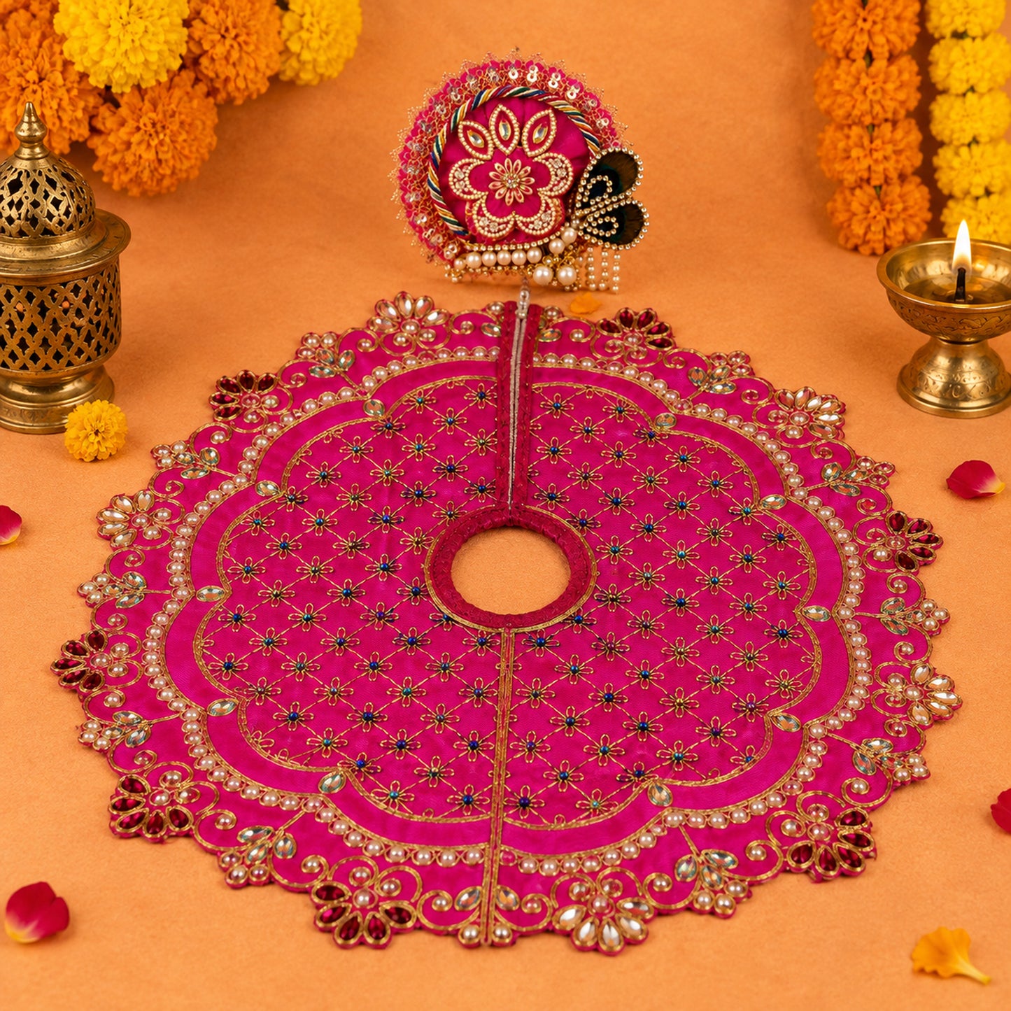 Shakti Shringar Navratri Poshak with Pagdi