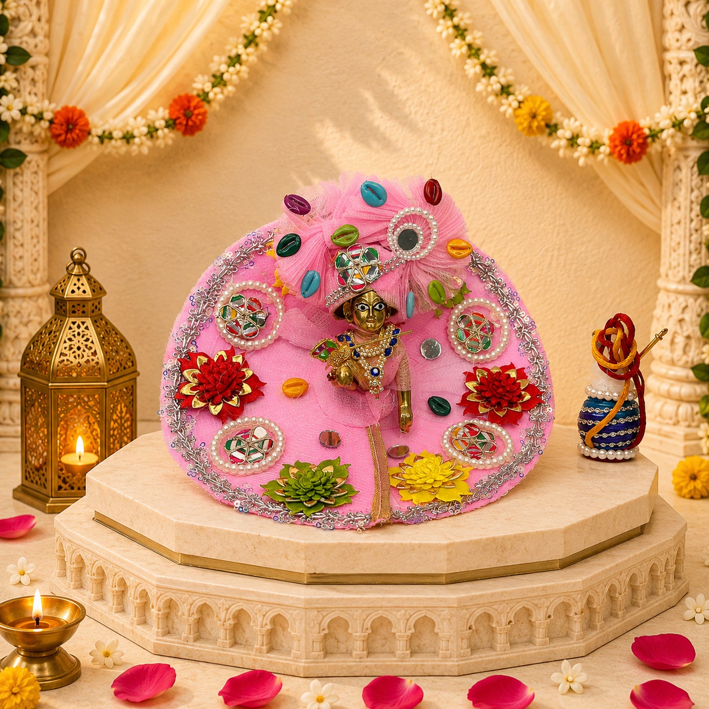 Nandlal Janmotsav Laddu Gopal Special Set (Pack of 9)