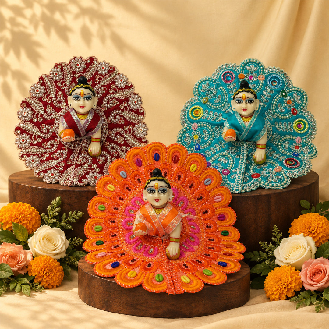 Madhav Manohar Nitya Seva Laddu Gopal Dresses (Set of 3)