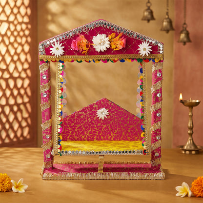 Gokul Dham Laddu Gopal Jhula | Rani Pink