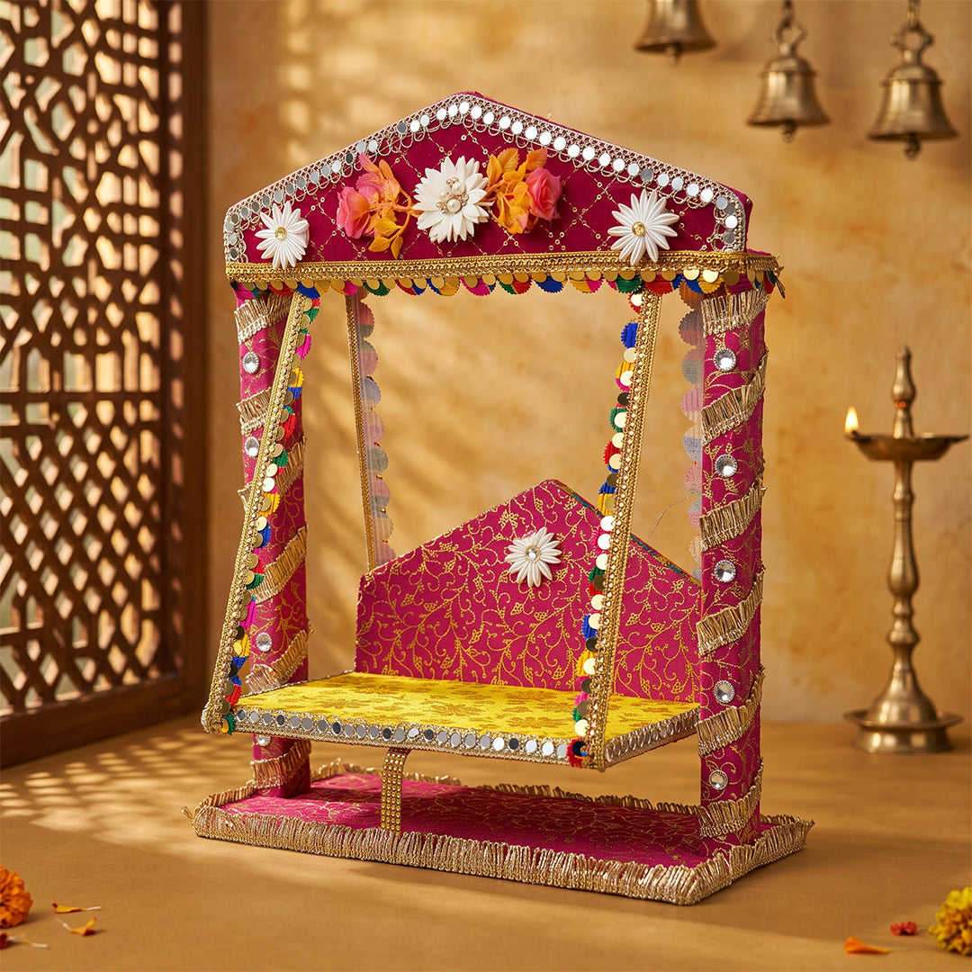 Gokul Dham Laddu Gopal Jhula | Rani Pink