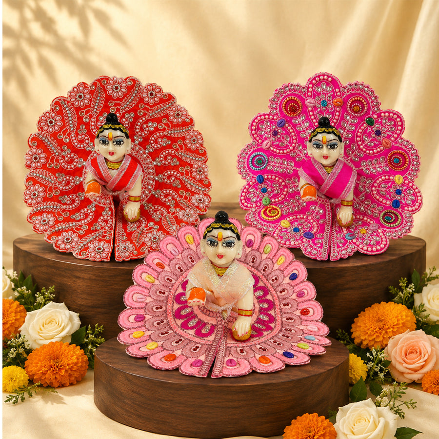 Divya Shringar Nitya Seva Laddu Gopal Dresses (Set of 3)