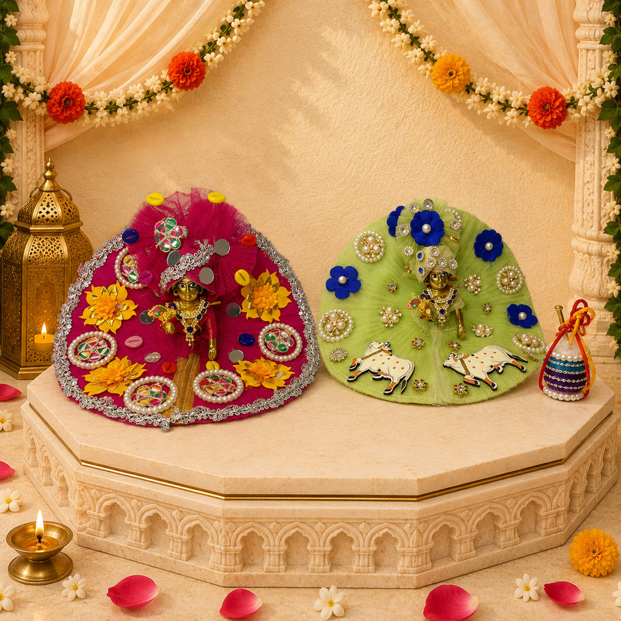 Braj Raj Laddu Gopal Janmotsav Special Seva Collection (Pack of 9)