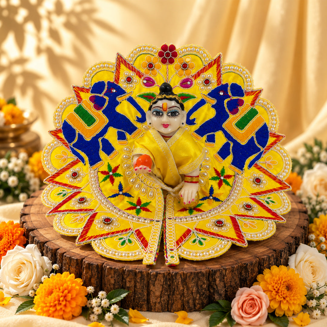 Govardhan Nitya Seva Laddu Gopal Dresses (Set of 2)