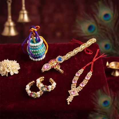 Gulabi Bahar Laddu Gopal Dress