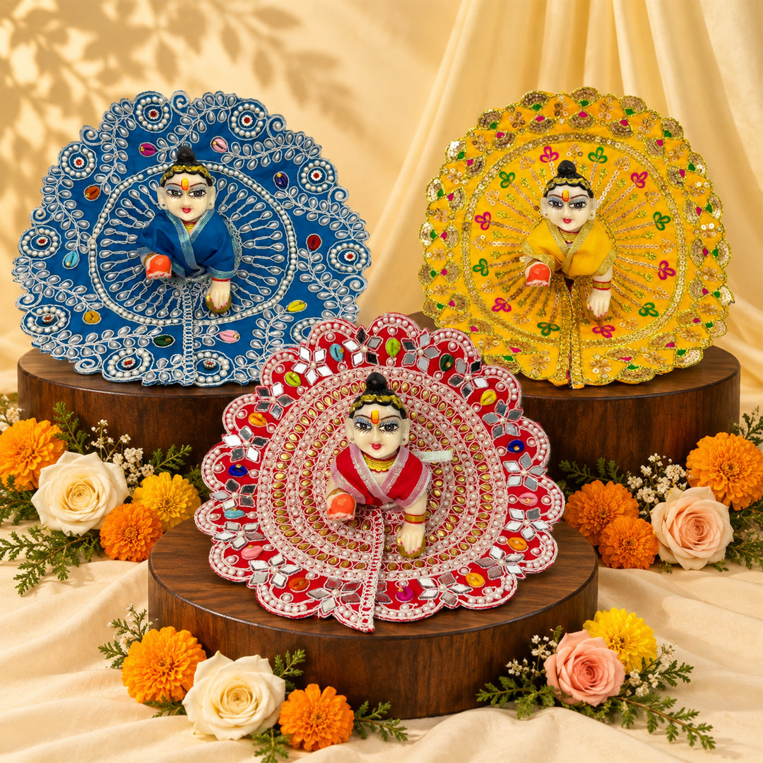 Mohan Manohar Nitya Seva Laddu Gopal Dresses (Set of 3)