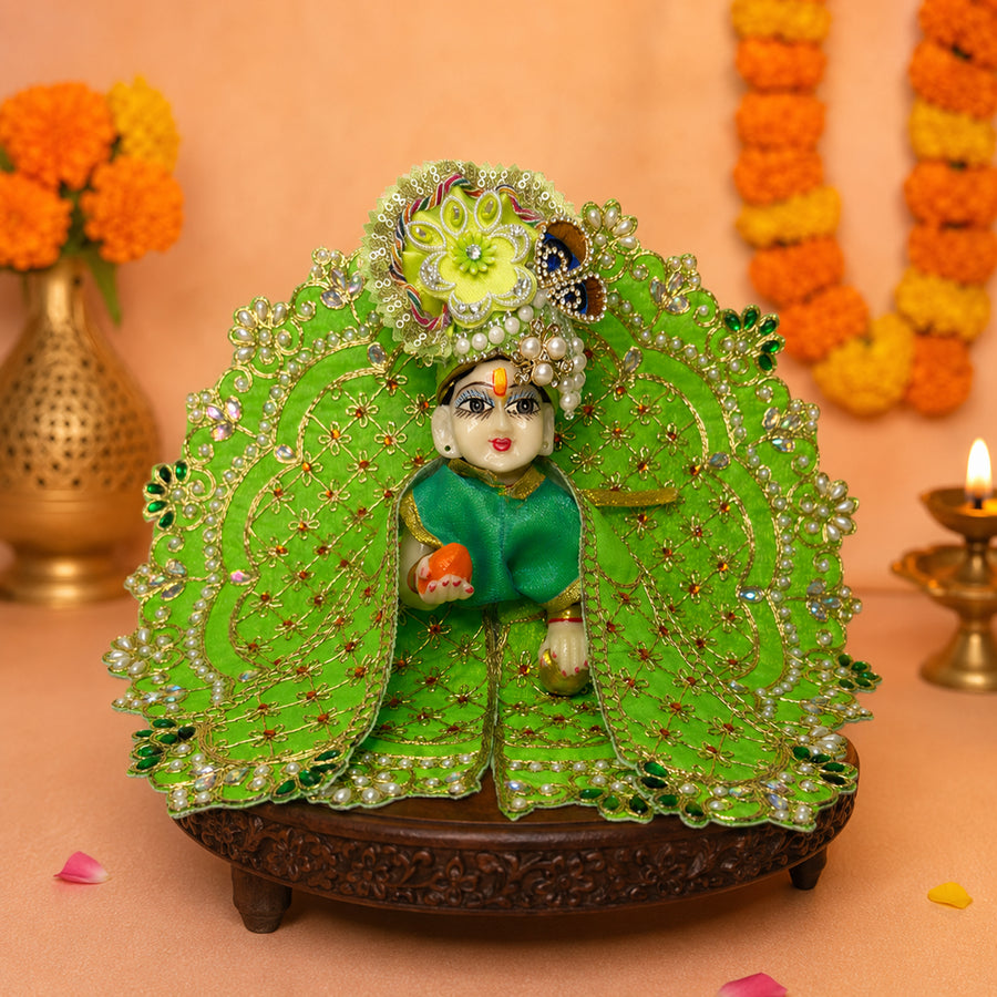 Radhe Shyam Navratri Poshak with Pagdi